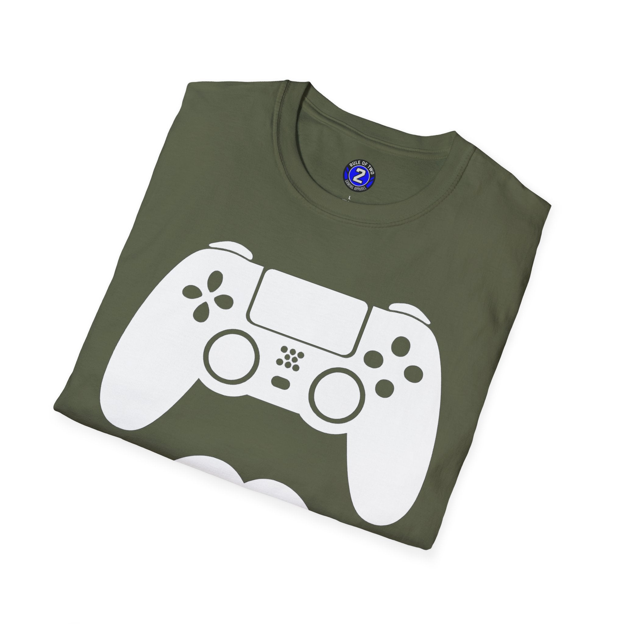 Gamer Dad  T-Shirt | Controller & Mustache Graphic Tee for Dad, Gamer Gifts