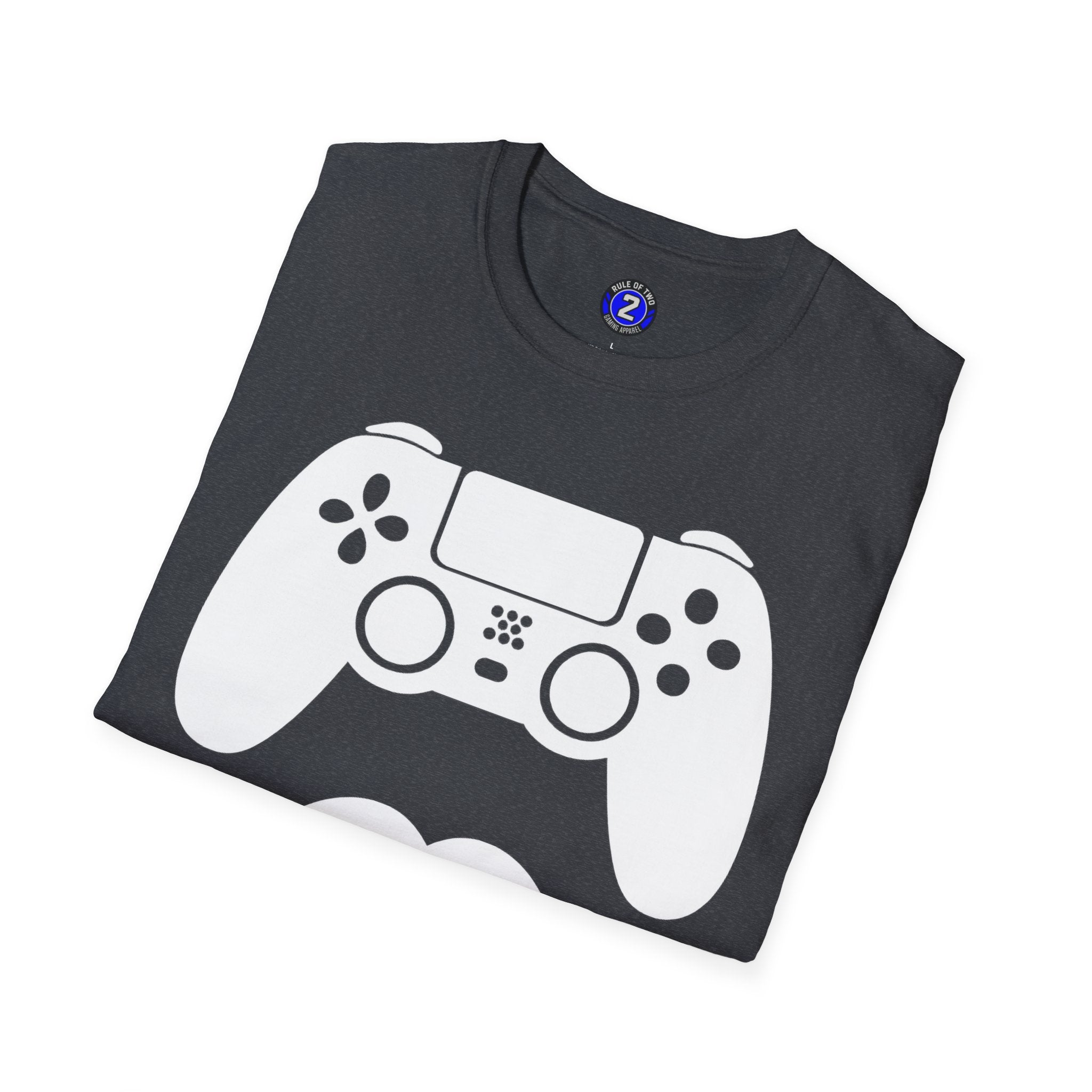 Gamer Dad  T-Shirt | Controller & Mustache Graphic Tee for Dad, Gamer Gifts