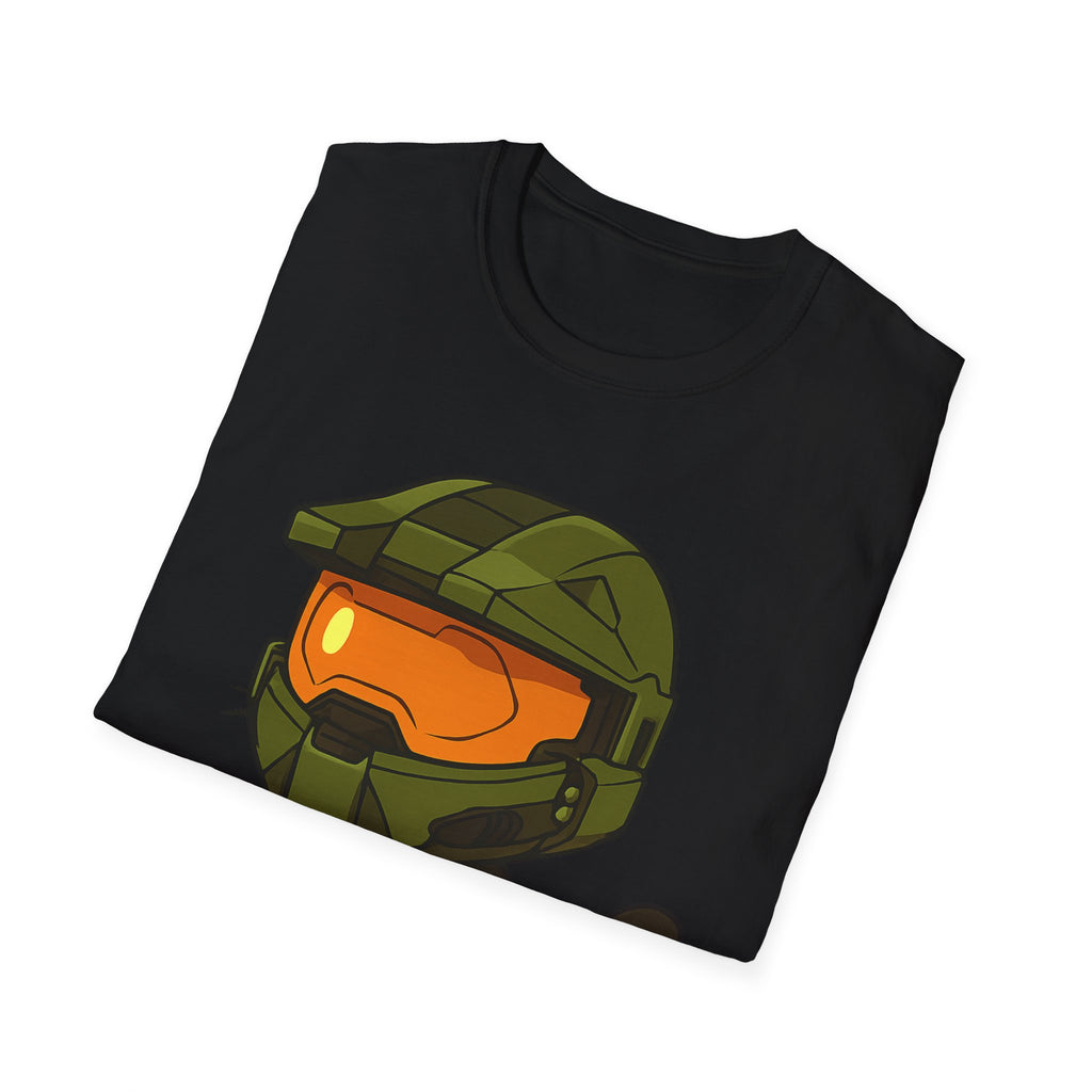 Cute Gamer Cat T‑Shirt | Black Cat Wearing Spartan Helmet Tee