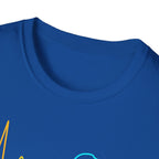 Heartbeat Game Controller T-Shirt | Neon Gaming Pulse Tee