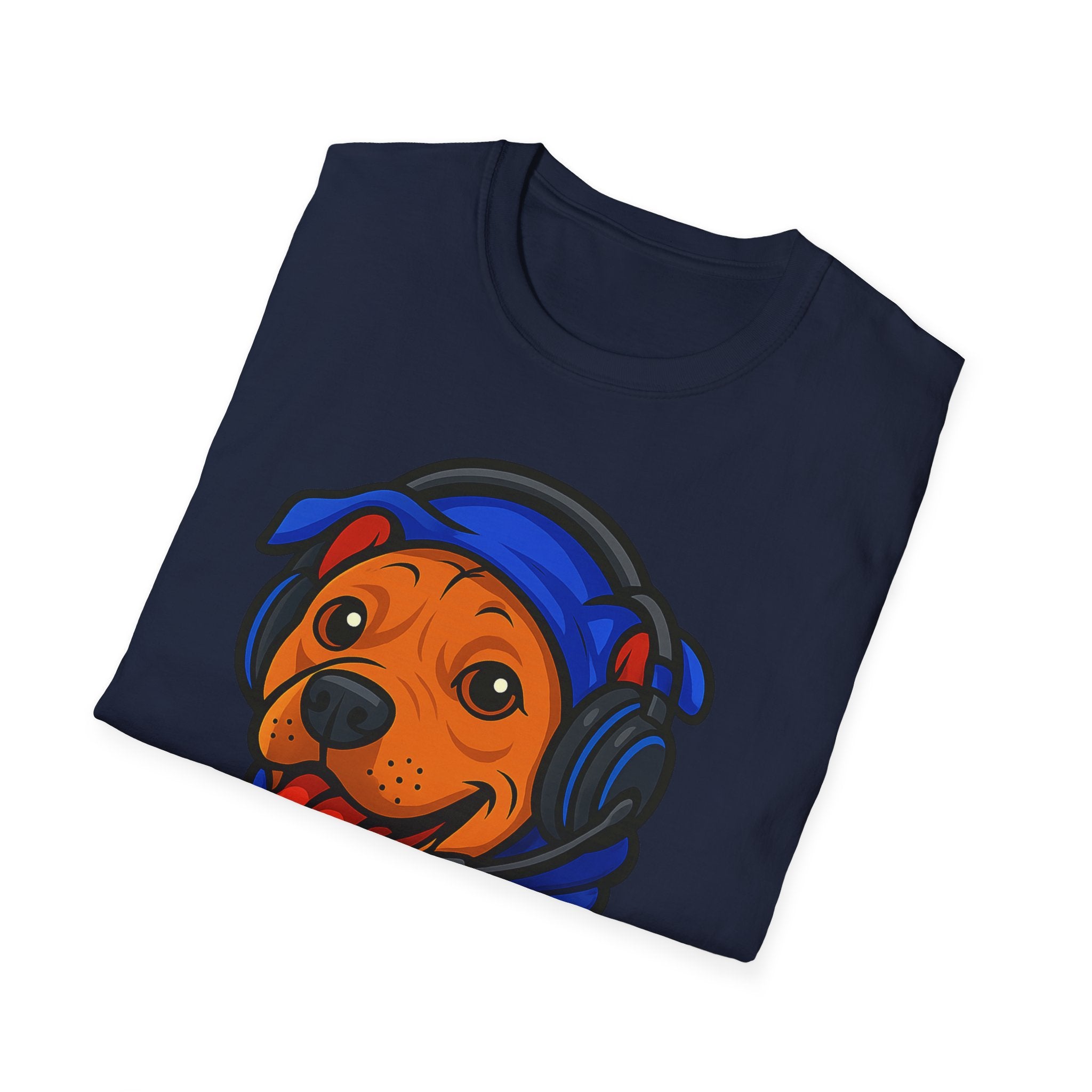 Gamer Dog Graphic Tee | Cute Puppy with Headset & Controller T-Shirt
