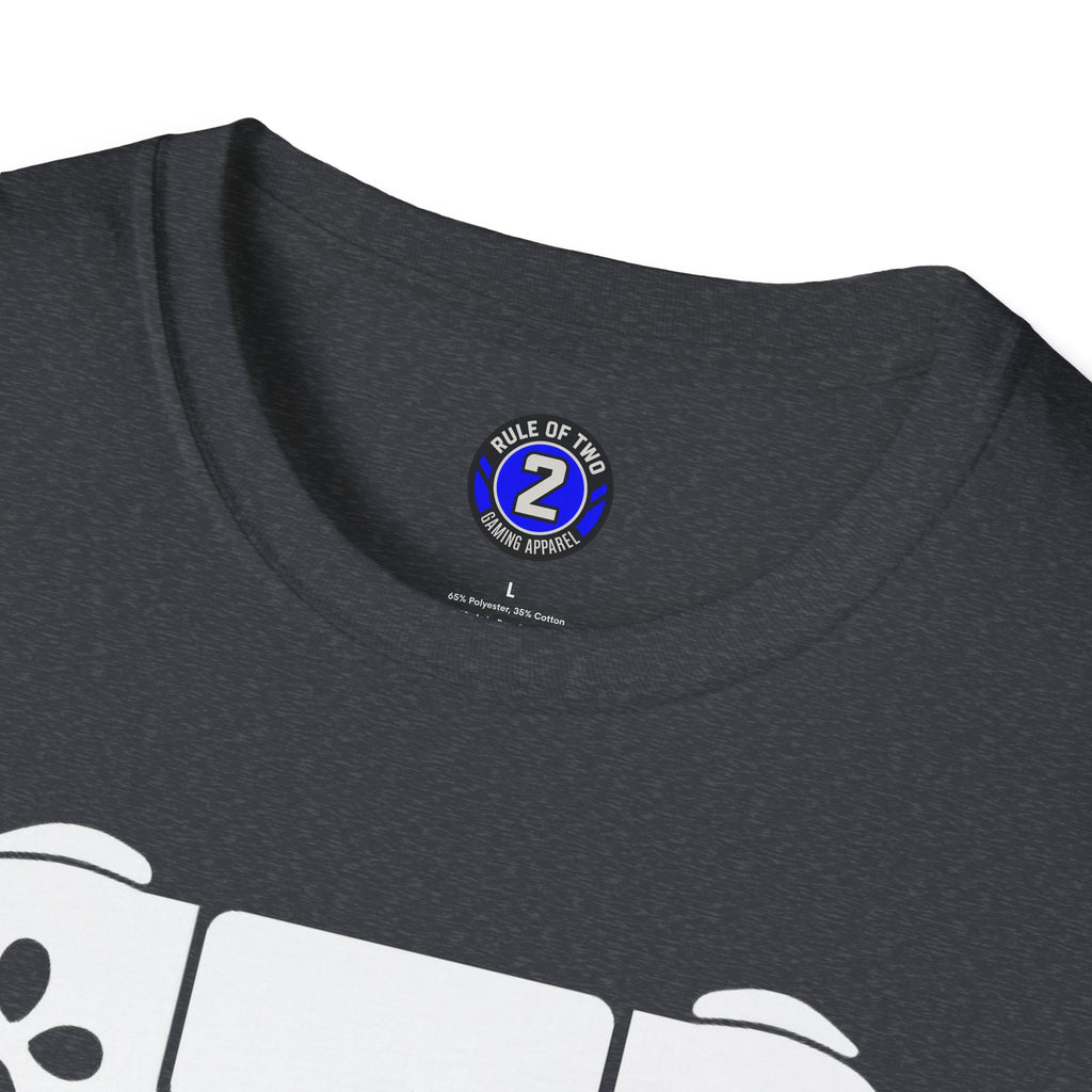 Gamer Dad  T-Shirt | Controller & Mustache Graphic Tee for Dad, Gamer Gifts