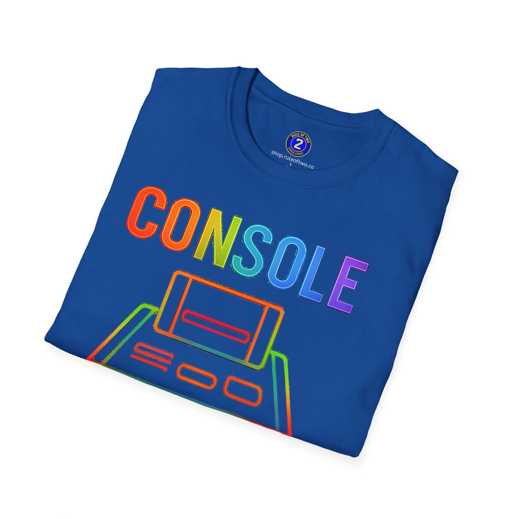 Console Veteran | Retro Neon T-Shirt | Game Console Illustration Tee