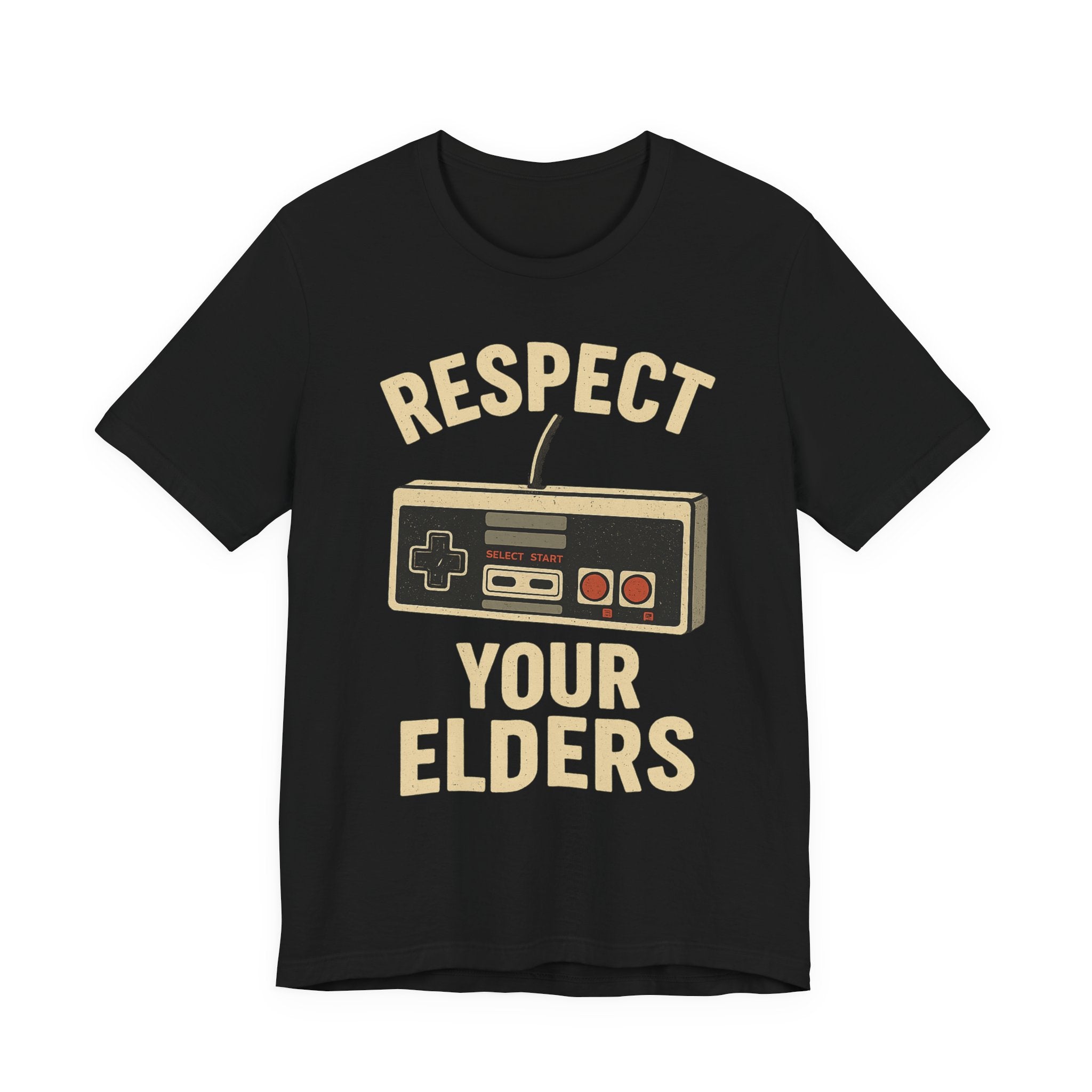 Respect Your Elders Retro Game Controller T-Shirt