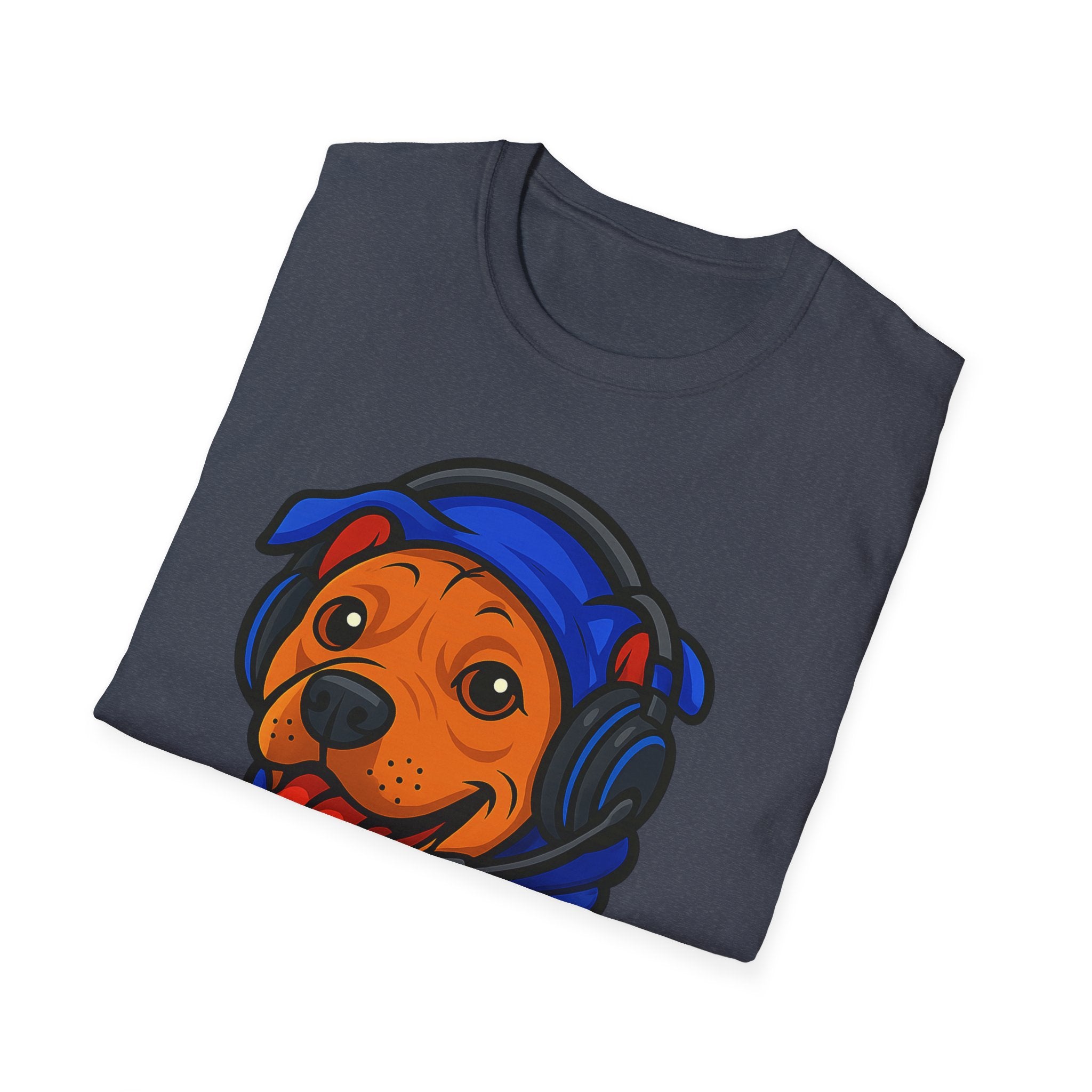 Gamer Dog Graphic Tee | Cute Puppy with Headset & Controller T-Shirt