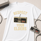 Respect Your Elders Retro Game Controller T-Shirt