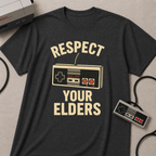 Respect Your Elders Retro Game Controller T-Shirt