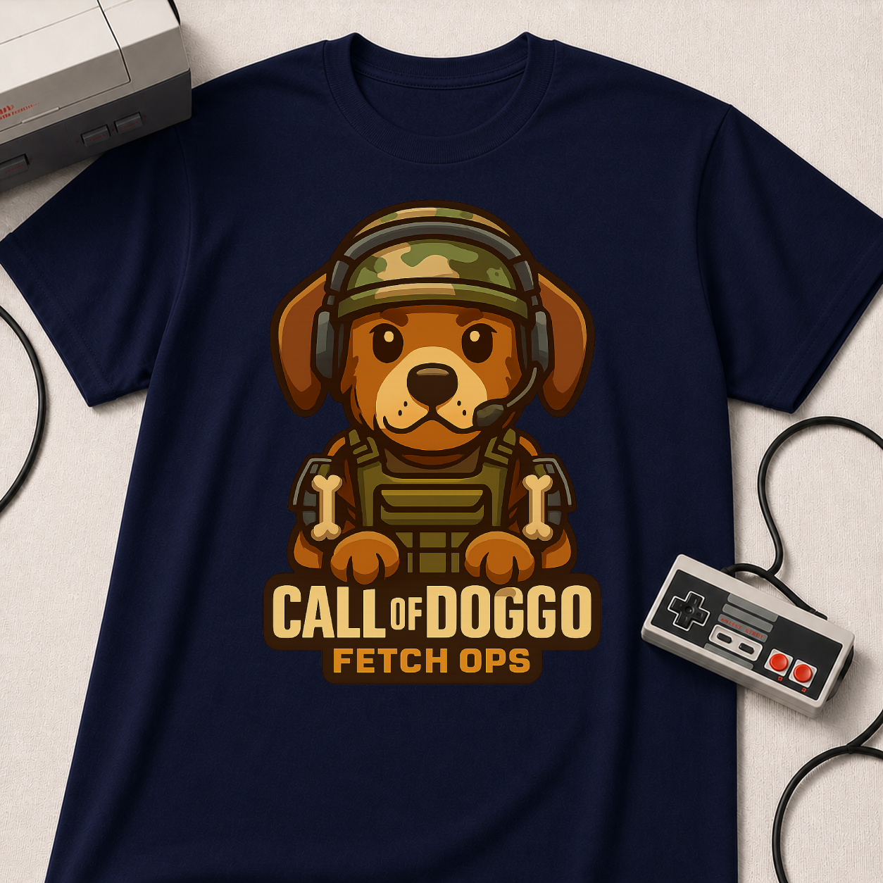 Call of Doggo T-Shirt | Fetch Ops Military Puppy Graphic Tee