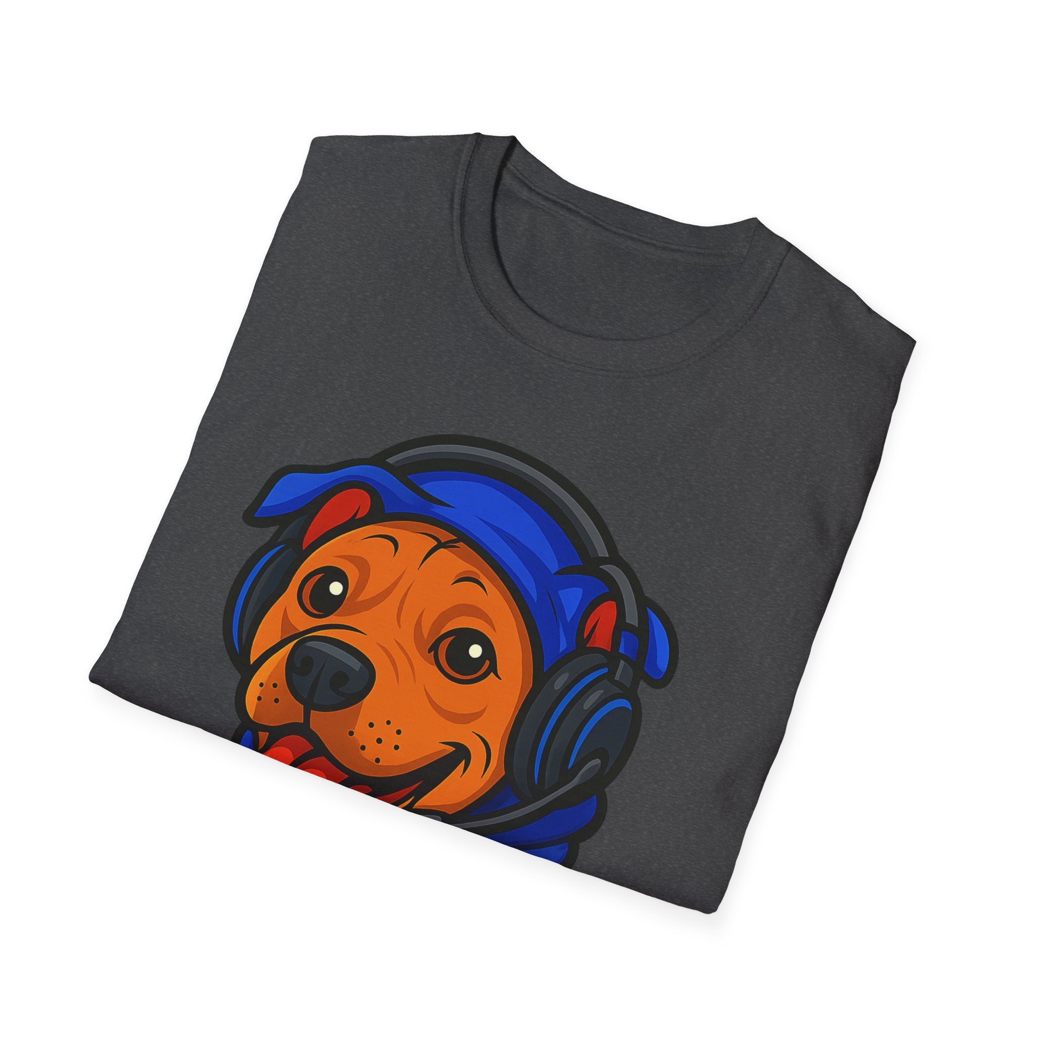 Gamer Dog Graphic Tee | Cute Puppy with Headset & Controller T-Shirt