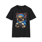 Gamer Pug T-Shirt | Cute Pug with Headset & Controller Graphic