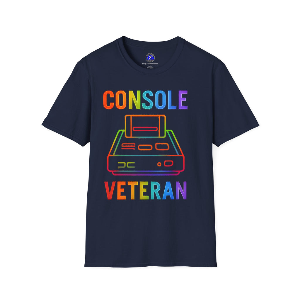 Console Veteran | Retro Neon T-Shirt | Game Console Illustration Tee
