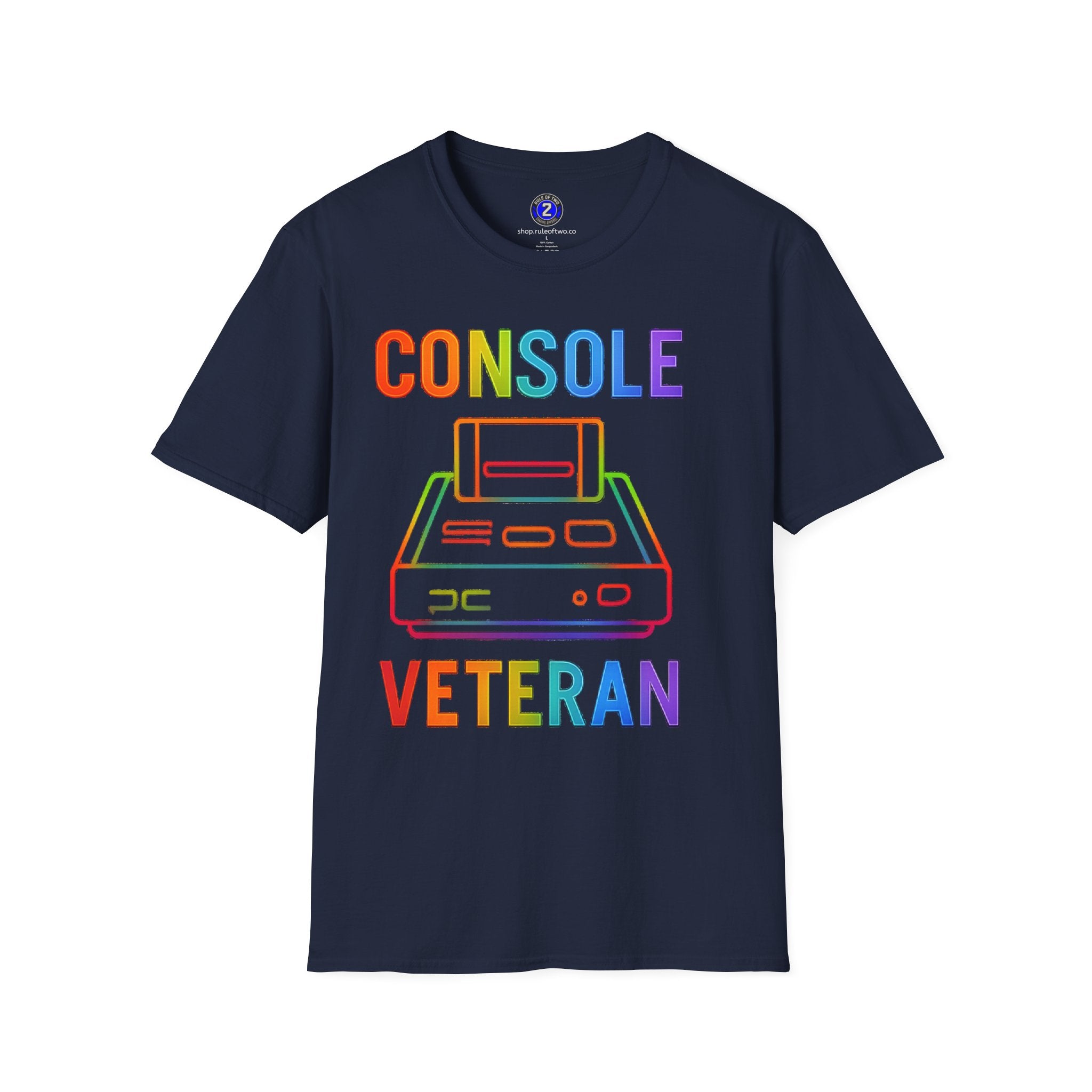 Console Veteran | Retro Neon T-Shirt | Game Console Illustration Tee