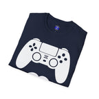 Gamer Dad  T-Shirt | Controller & Mustache Graphic Tee for Dad, Gamer Gifts