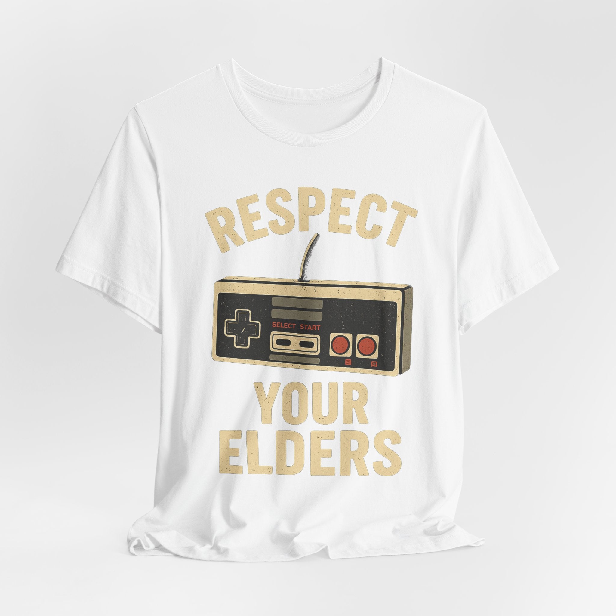 Respect Your Elders Retro Game Controller T-Shirt