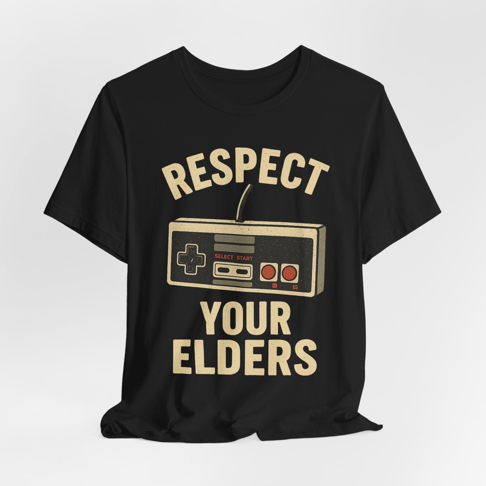 Respect Your Elders Retro Game Controller T-Shirt