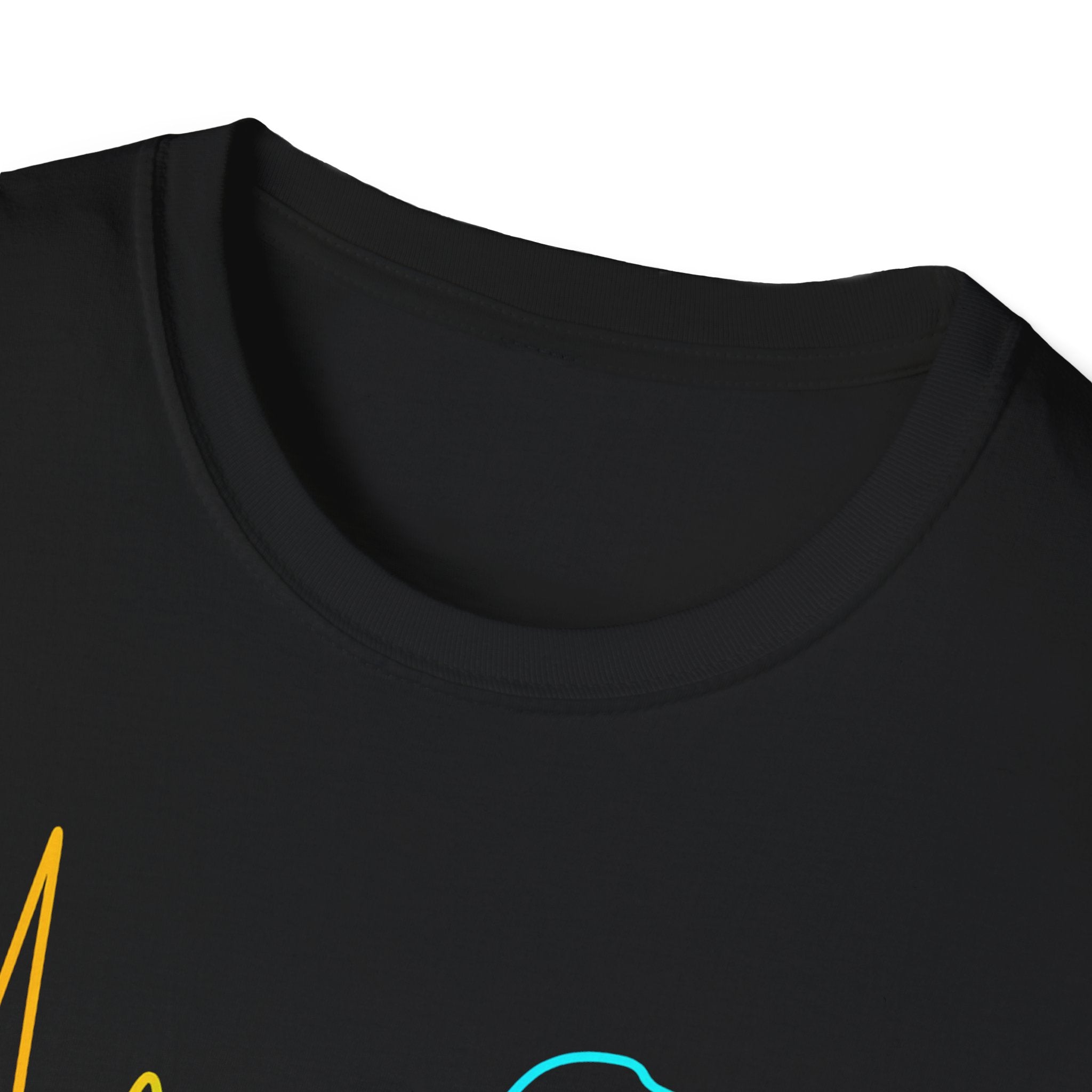 Heartbeat Game Controller T-Shirt | Neon Gaming Pulse Tee