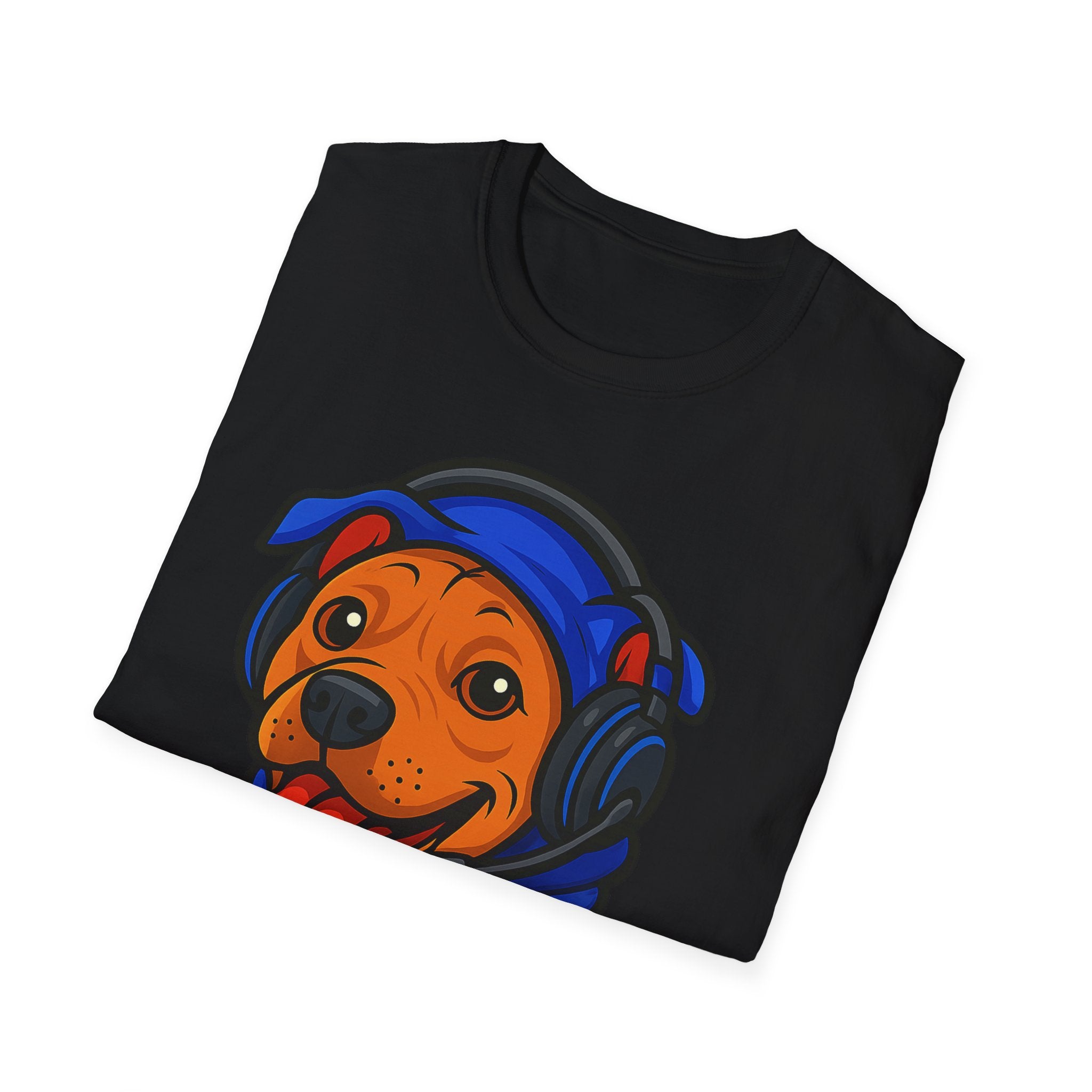 Gamer Dog Graphic Tee | Cute Puppy with Headset & Controller T-Shirt