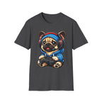 Gamer Pug T-Shirt | Cute Pug with Headset & Controller Graphic