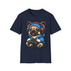 Gamer Pug T-Shirt | Cute Pug with Headset & Controller Graphic