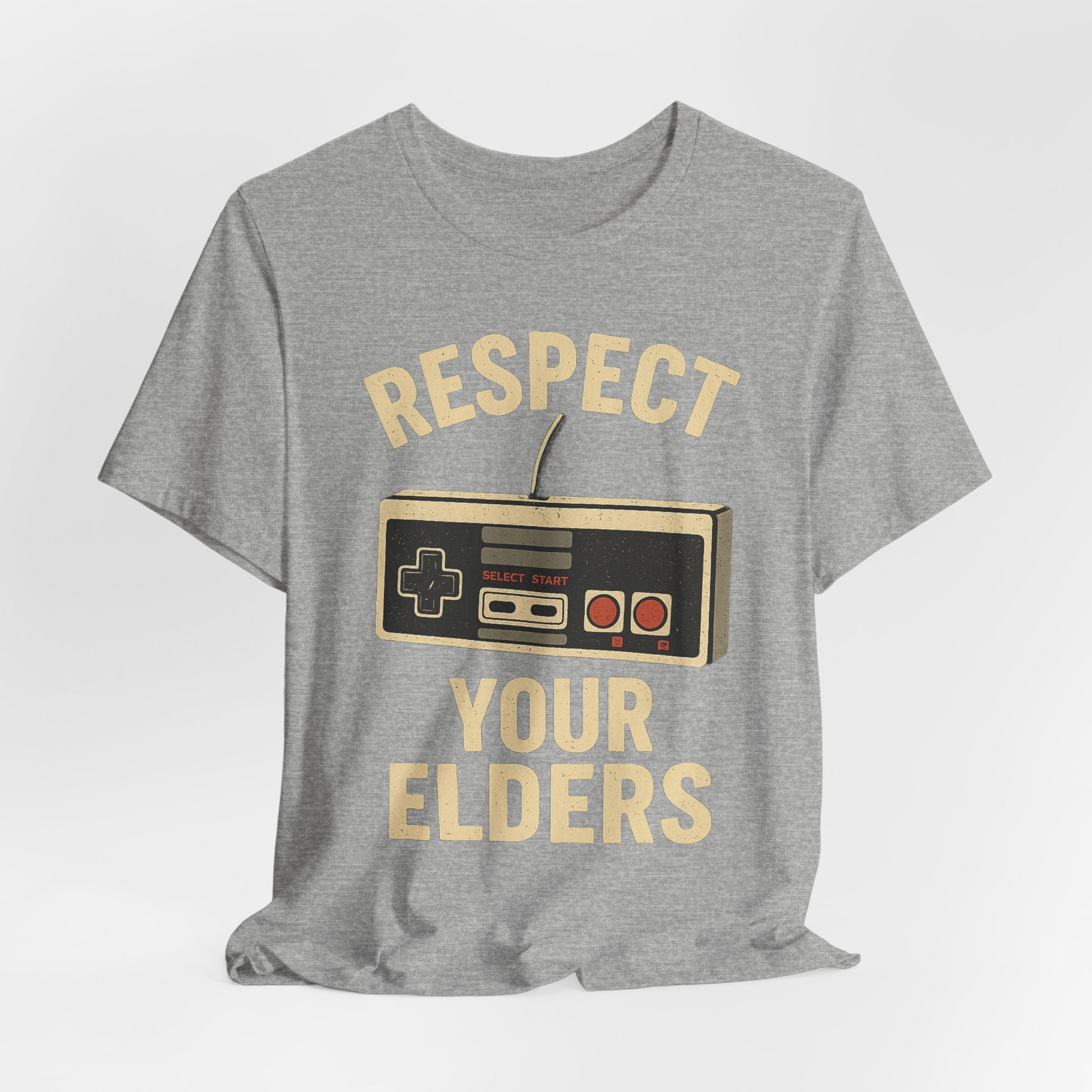 Respect Your Elders Retro Game Controller T-Shirt