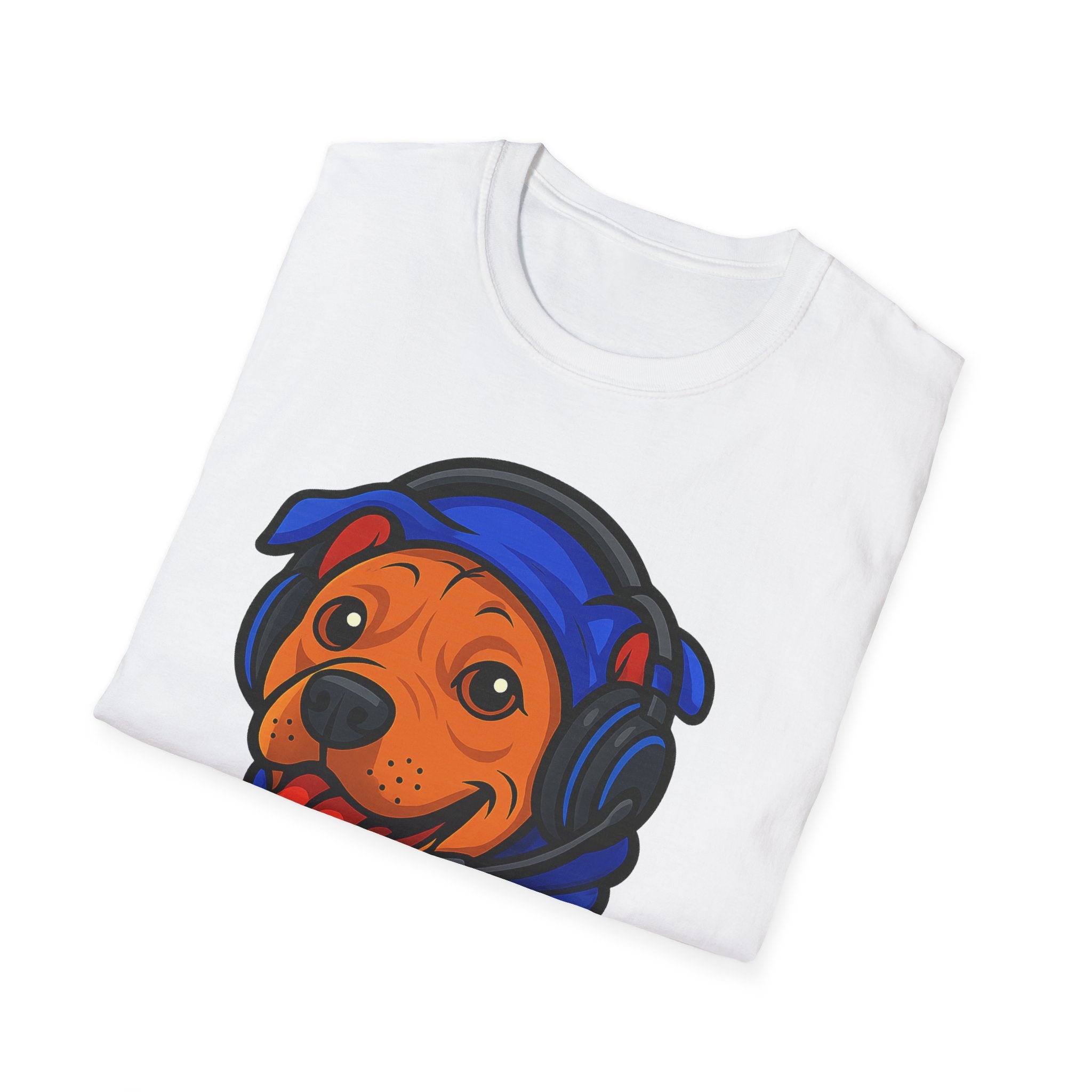 Gamer Dog Graphic Tee | Cute Puppy with Headset & Controller T-Shirt