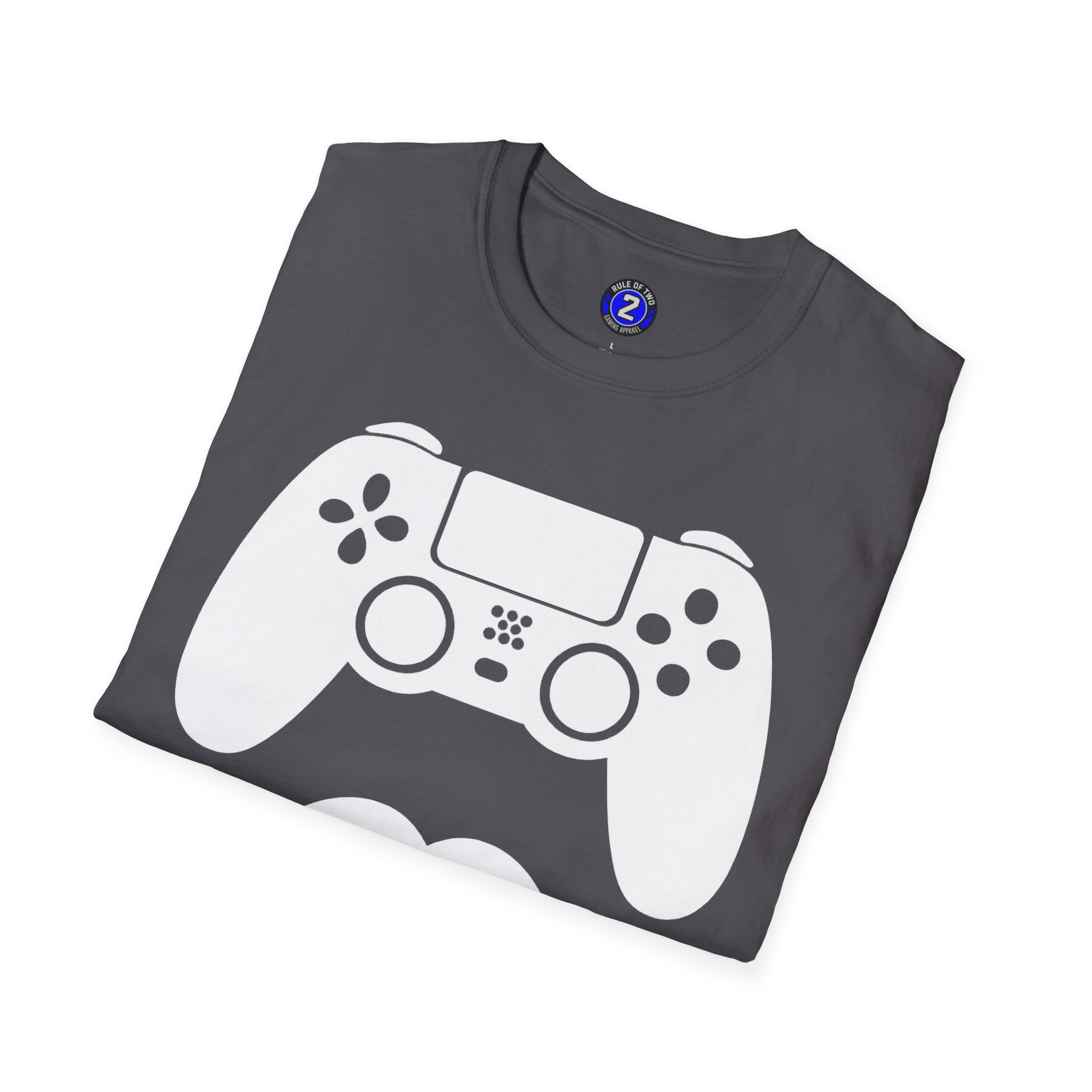 Gamer Dad  T-Shirt | Controller & Mustache Graphic Tee for Dad, Gamer Gifts