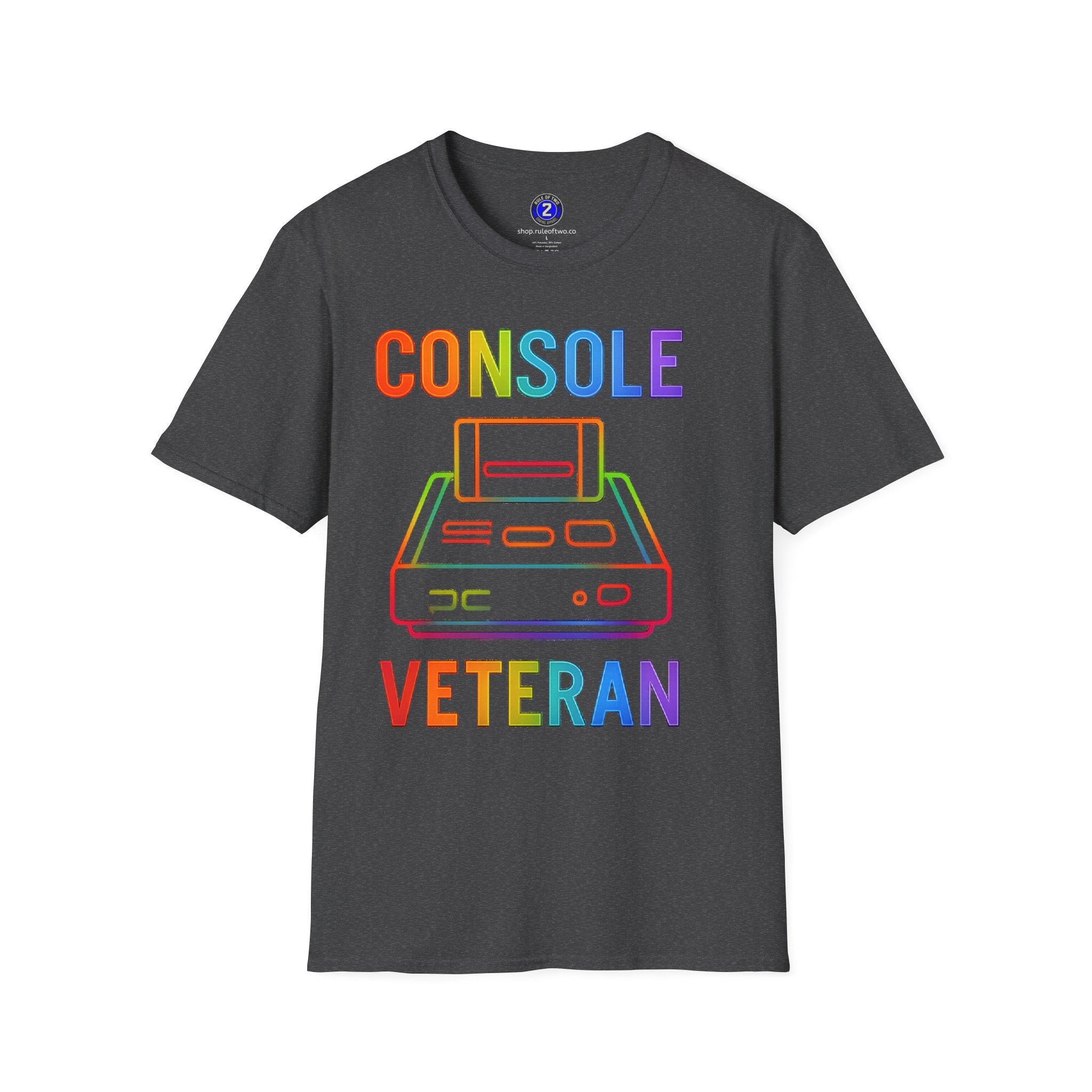 Console Veteran | Retro Neon T-Shirt | Game Console Illustration Tee