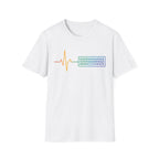 Keyboard Lifeline T-Shirt | Minimalist Tech Heartbeat Tee for Programmers
