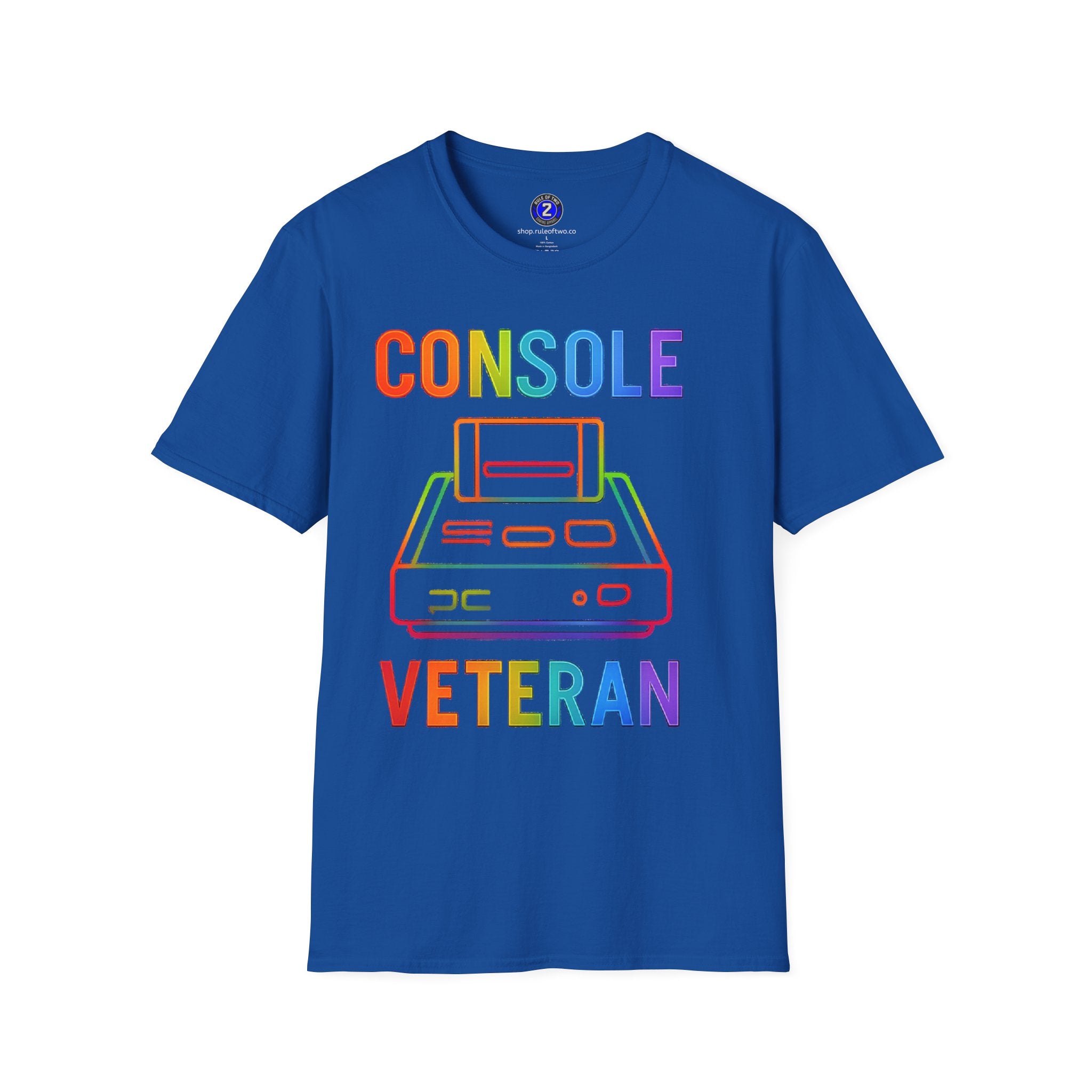 Console Veteran | Retro Neon T-Shirt | Game Console Illustration Tee