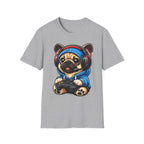 Gamer Pug T-Shirt | Cute Pug with Headset & Controller Graphic
