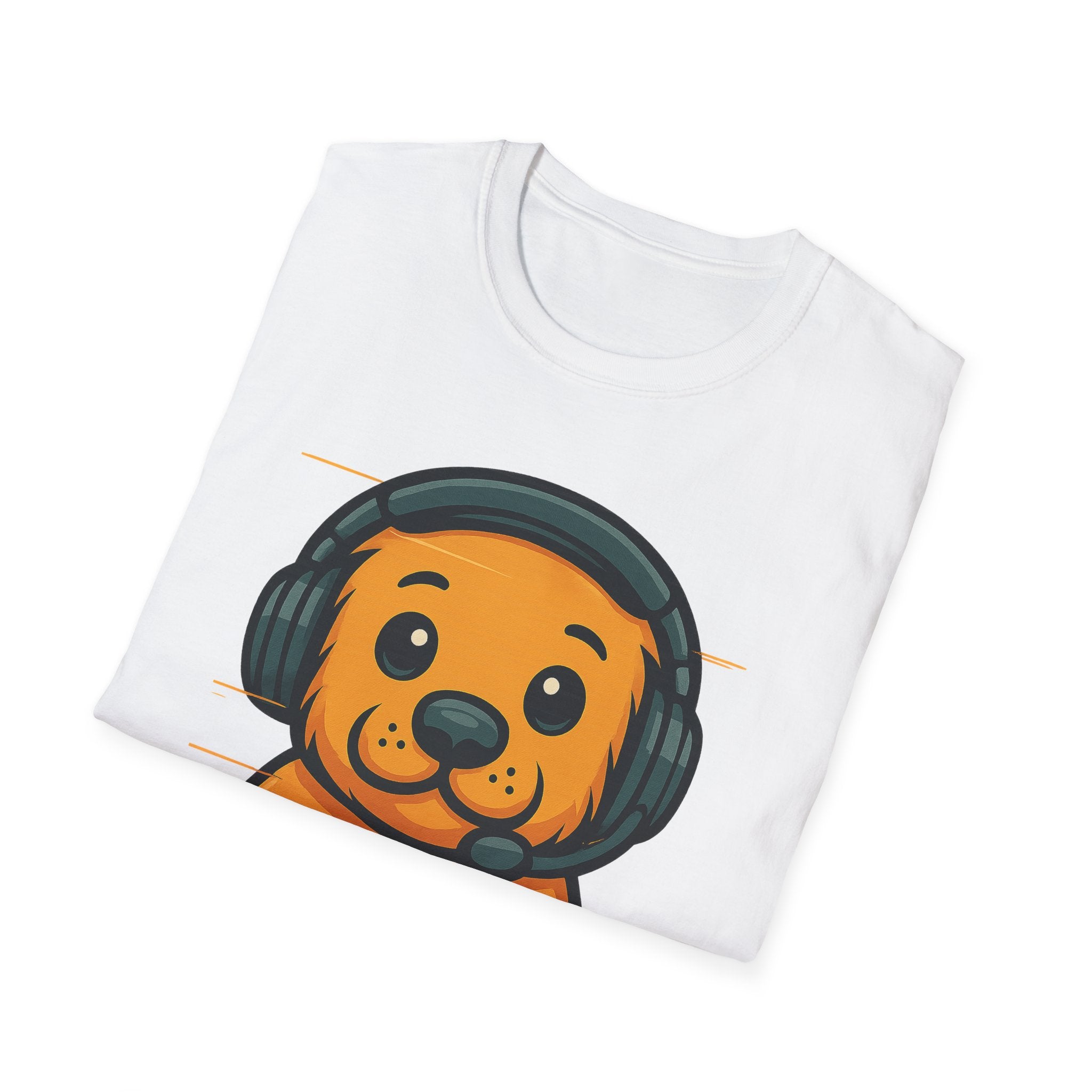 Cute Retro Gaming Puppy T-Shirt | Gamer Dog Illustration Tee